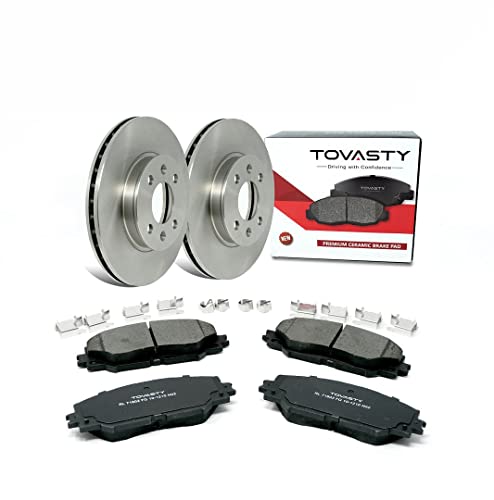 [Rear] TOVASTY Brake Pads and Rotors Kit for VOLKSWAG(EN TIGU(AN 2009-2017 OE-Series [BKN0232]