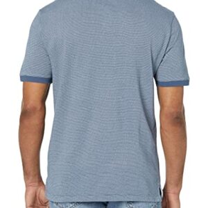 Calvin Klein Men's Jacquard Refined Polo, Crayon Blue