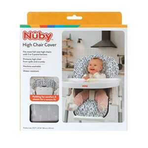 Nuby High Chair Cover Protecting from Spills and Crumbs, Water Resistant, Arrow Print