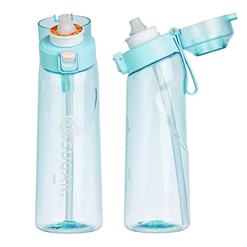 Zzzhoujiang Bottle Holder with 2 pezzi Air Up Pods, 650 ml, Air Up Flavour Water Bottles, Air Up Water Bottle Starter Set Sports Water Cup Suitable for Outdoor Sports (B)