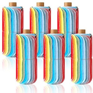 oudain 150 pcs reusable paper towels multi colors kitchen paperless towels 9.8 x 9.8 inch absorbent washable paperless paper towels reusable napkins cleaning cloths for household cleaning 8 colors