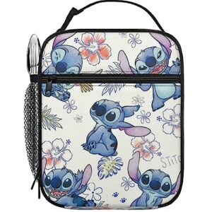 zuswicg anime cartoon lunch box - insulated lunch bag for girls boys - 10.2 inch cute lunch box suitable for adult women men preppy school work office
