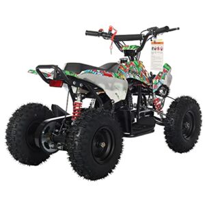 X-PRO Thunder 40 ATV 4 Wheelers 40cc ATV Quads Quad with Gloves, Goggle and Face Mask (Cartoons)