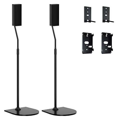 Height Adjustable Stand for Bose Speaker Stands wr Slideconnect Bracket, for Bose Surround Speakers, Surround 700, OmniJewel Lifestyle 650, CineMate GS Series II, for Bose OmniJewel Floor Stand, Pair