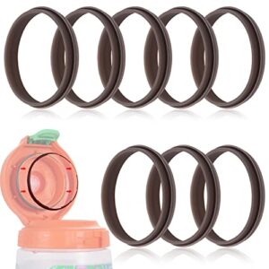 amaplel 8 pack gasket for gatorade water bottle lid replacement, silicone water bottle gasket replacement compatible with gatorade gx bottle rubber seal