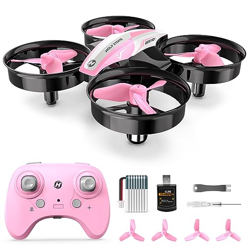 Holy Stone Mini Drone for Kids 8-12 and Beginners HS210 Pink RC Nano Quadcopter Indoor Drone with Circle Fly, Auto Hovering, 3D Flip, and Headless Mode, Great Gift Toy for Boys and Girls