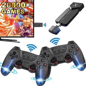 gamespower wireless retro game console, handheld console, 20000+ games, plug and play video game stick, 4k hdmi output, 9 emulators, dual 2.4g wireless controllers (special edition)