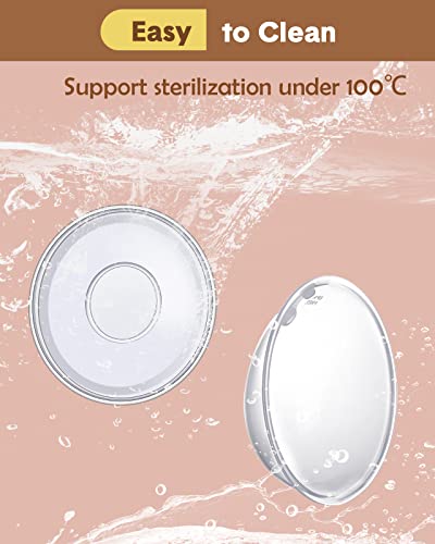 Lictin Milk Collector Catcher for Breastmilk - Breast Shells & Milk Catcher for Breastfeeding Relief (2 in 1), Protect Sore Nipples for Breastfeeding, Collect Breast Milk Leak for Nursing Moms