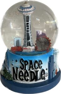 seattle space needle snow globe 65mm