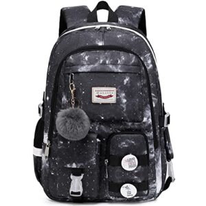 makukke backpack for girls boy, 15.6 inch laptop school bag elementary college bookbag anti theft daypack for women students (grey)