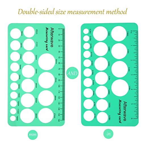 Nipple Ruler, Nipple Rulers for Flange Sizing Measurement Tool, Silicone & Soft Flange Size Measure for Nipples with Circle Templates, Breast Pump Sizing Tool - Mothers Day Gifts