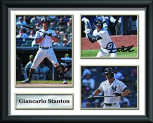 giancarlo stanton reprint signed photo picture poster framed display decorations fan gifts memorabilia wall art