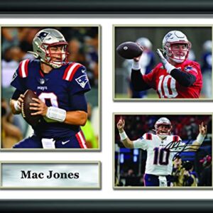 Mac Jones Reprint Signed Photo Picture Poster Framed Display Decorations Fan Gifts Memorabilia Wall Art