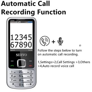 V9500 Unlocked Mobile Phone, 2G Senior Cell Phone, Support 4 SIM Card Auto Call Recorder Speed dial Magic Voice FM Radio 2.4" Screen 1200mAh Cellphones (Black)