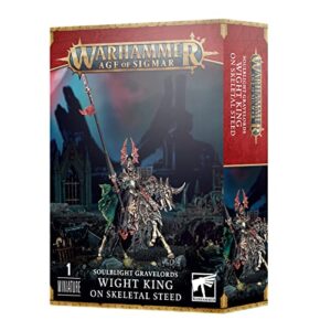 games workshop - warhammer - age of sigmar - soulblight gravelords gravelords: wight king on steed