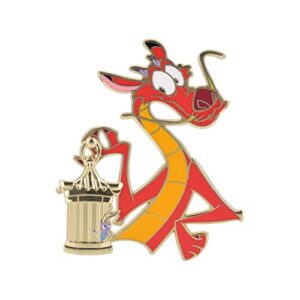disney mulan 25th anniversary pin, pack of 1, limited edition collector piece, themed jewelry, hard enamel, gold tone metal, 3” x 3”, amazon exclusive