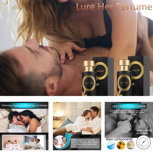 ZEYNSA Golden Lure Pheromone Perfume Lure Her Perfume for Men venom-love cologne for men Pheromone Cologne for Men Attract Women(2pcs)