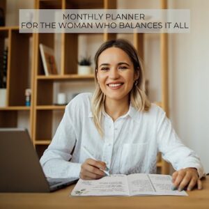 Simplified 2023-2024 Monthly Planner and Calendar Book - Beautiful Modern Dried Floral To Do List Notebook For Women or Men - Easily Organizes Your Tasks to Boost Productivity - Runs Until December 2024