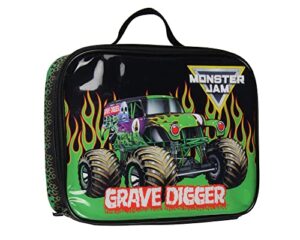intimo monster jam grave digger single compartment insulated big large lunch box bag