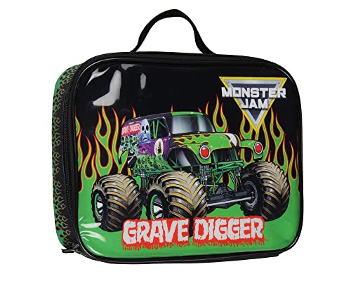 INTIMO Monster Jam Grave Digger Single Compartment Insulated Big Large Lunch Box Bag