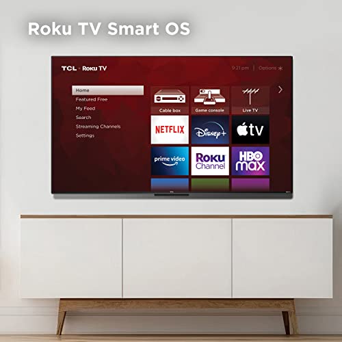 TCL 50-Inch Class S4 4K LED Smart TV with Roku TV (50S450R, 2023 Model), Dolby Vision, HDR, Dolby Atmos, Works with Alexa, Google Assistant and Apple HomeKit Compatibility, Streaming UHD Television