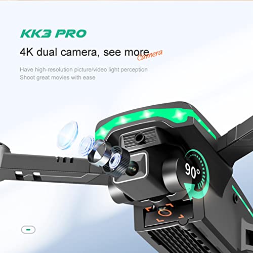 Xecvkr Drone with Dual 4K HD FPV Camera for Kids&Beginner - Drone Toys Gifts for Boys Girls Altitude Hold Headless Mode One Key Start Speed Adjustment 4 Channel A19