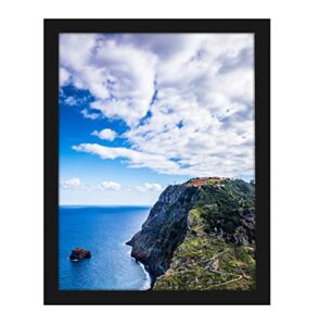 mennthui 12x16 black picture frame, wall mounting horizontally or vertically, decoration for photos, paintings, posters, artwork