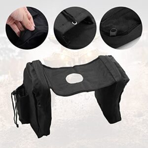 X AUTOHAUX 1-Pack Quad ATV 4-Wheeler Saddlebags Cargo Pouch Storage UTV Motorcycle Gas Tank Saddle Bag for Polaris Sportsman 450 570 850 XP 1000 for Yamaha for Honda Black