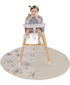 3-1 baby splat mat for under high chair | art mat | picnic mat | splat mat waterproof washable | high chair mat for floor | splash mat for under high chair | food mat for baby high chair food catcher