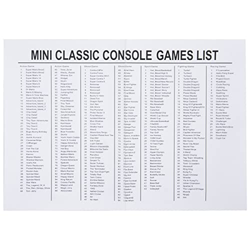 621 Retro Game Console, 621 Different Classic Games with 2 N-ES Classic Controller,Classic Game Play, Nostalgic Game Play, Retro Game Play, HDMI Output Plug & Play Childhood Mini Classic Console