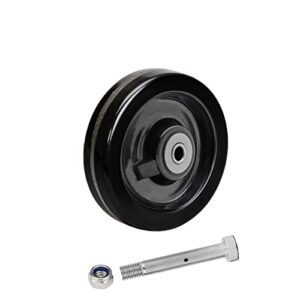 handsammu 5 inch caster wheels, heavy duty casters, trailer wheels with strong capacity 1000 lb, high temperature resistance: -50f to +250f. use for trolleys, flatbeds, trailer jack