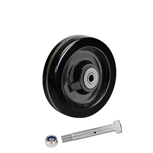 HANDSAMMU 5 Inch Caster Wheels, Heavy Duty Casters, Trailer Wheels with Strong Capacity 1000 LB, High Temperature Resistance: -50f to +250f. Use for Trolleys, Flatbeds, Trailer Jack