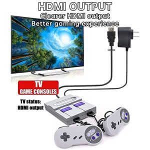 Super Classic Retro Game Console,Classic Mini Video Game Console Built in 2000+ Different Classic Games,4k HD Output and 2 Wired Controllers,Advanced Gaming Solution.