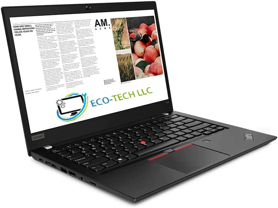 LENOVO ThinkPad T490s 14.0'' FHD Laptop, Intel Quad-Core i7-8665U up to 3.90GHz, 32GB DDR4 RAM, 512GB SSD, Backlit Keyboard, Wi-Fi, Bluetooth, Windows 10 Pro 64-bit (Renewed)