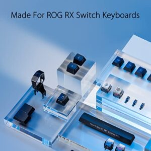 ASUS ROG RX PBT Keycap Set, Premium, Durable PBT Material Keycaps with Shortened Stems and Mid-Height Profiles, Providing Better Click Stability and Longer Lifespan