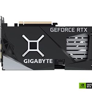Gigabyte GeForce RTX 3050 WINDFORCE OC 8G Graphics Card, 2X WINDFORCE Fans, 8GB GDDR6 128-bit GDDR6, GV-N3050WF2OC-8GD Video Card
