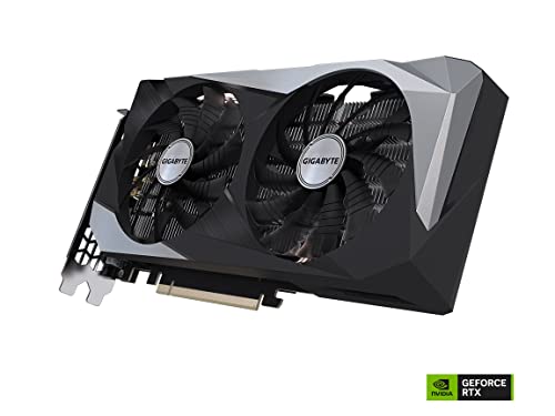 Gigabyte GeForce RTX 3050 WINDFORCE OC 8G Graphics Card, 2X WINDFORCE Fans, 8GB GDDR6 128-bit GDDR6, GV-N3050WF2OC-8GD Video Card