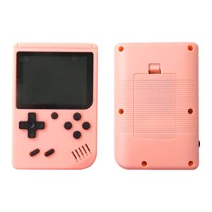 500 in 1 retro video game console handheld game player portable pocket tv game console av out mini handheld player for kids gift(pink)