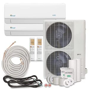 senville 48000 btu dual zone mini split air conditioner heat pump sena-48hf/d