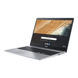 Acer 2023 Flagship Chromebook 15.6/'' FHD 1080p IPS Touchscreen,Intel Celeron N4000 (Up to 2.6GHz),4GB RAM,32GB eMMC,HD Webcam,Gigabit WiFi,12+ Hours Battery,Chrome OS,w/MarxsolCables,Silver