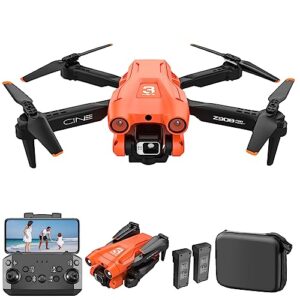 cycuff avoidance drones with camera for adults, 1080p fpv dual camera, mini drone with 2 lithium batteries, portable gift box, gesture/gravity control suitable for teens beginner boys/girls gift