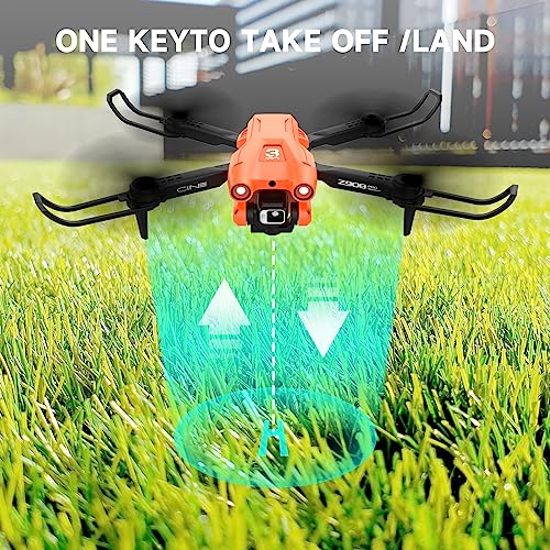 Cycuff Avoidance Drones with Camera for Adults, 1080P FPV Dual Camera, Mini Drone with 2 Lithium Batteries, Portable Gift Box, Gesture/Gravity Control Suitable for Teens Beginner Boys/Girls Gift