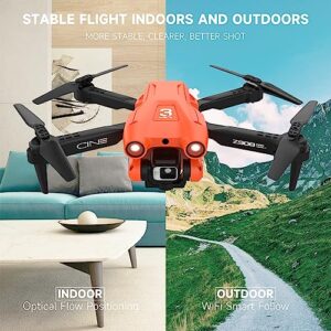 Cycuff Avoidance Drones with Camera for Adults, 1080P FPV Dual Camera, Mini Drone with 2 Lithium Batteries, Portable Gift Box, Gesture/Gravity Control Suitable for Teens Beginner Boys/Girls Gift