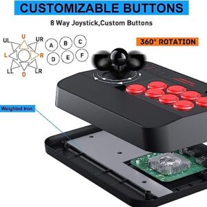 Super Console X3 Arcade Stick, 50000 Retro Games Pre Loaded Arcade Fight Stick, Plug & Play 3D Joystick, 3 Syetem in 1