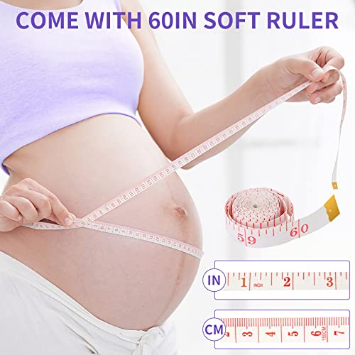 Nipple Ruler, Nipple Ruler for Flange Sizing & Breast Pump Size - New Mothers Must Haves, Soft Silicone Circle Templates Nipple Measurement Tool with Holes & Millimeter Scale for Flange Size Measure