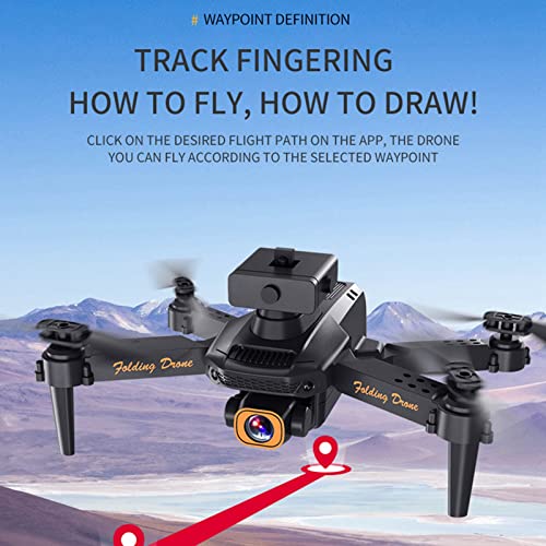 Mini Drone with Camera - 1080P HD Dual Camera FPV Foldable Drone, 2.4GHz WiFi Quadcopters with Control, 3-level Flight Speed, One Key Start Speed Adjustment, for Kids Beginners