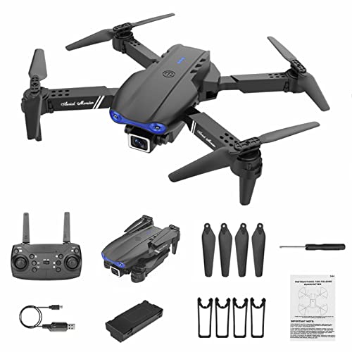 MORESEC Drone with Dual 4K Camera, HD FPV Drone Remote Control Toys Gifts for Boys Girls with Altitude Hold Headless Mode One Key Start Speed Adjustment Foldable Drone Quadcopter #Day