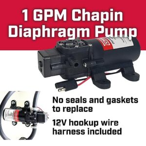 Chapin 97024: 8-Gallon 24V Rechargeable Battery ATV Multi-Purpose Tank Sprayer for Lawn & Garden, Farm & Acreage, Fertilizers, Pesticides, Herbicides, Fits Garden Carts, ATVs and UTVs