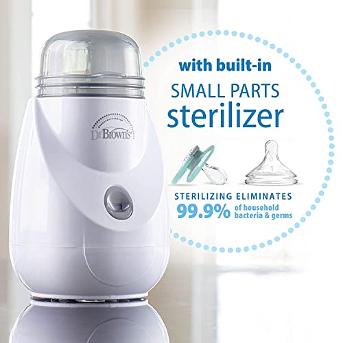 Dr. Brown's Clean Steam Baby Bottle and Pacifier Sterilizer and Dryer with Insta-Feed Bottle Warmer Combination Pack