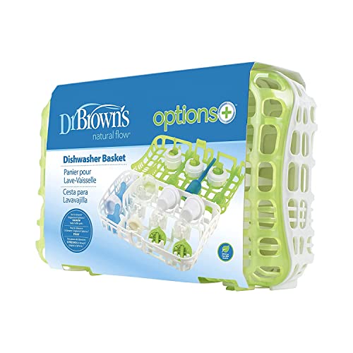 Dr. Brown's Baby Bottle Dishwasher Basket and 100% Silione Dishwasher Bag, for Standard Baby Bottle Parts, Pumps, Pacifiers and More